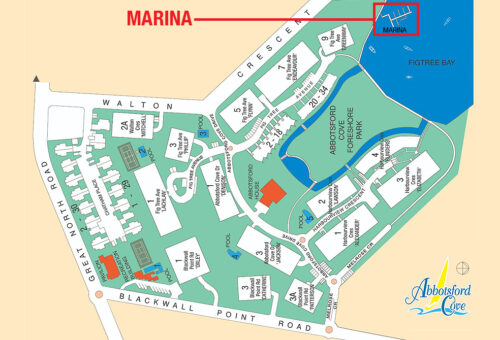 Abbotsford Cove Marina Map